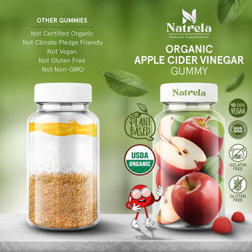 Natrela Organic Apple Cider Vinegar Gummies